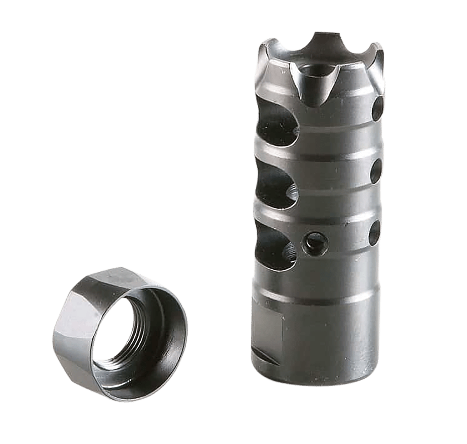 Patriot Ordnance Factory 00309 Triple Port Muzzle Brake Black Nitride 5/8"x24 Thread, 308 Win 7.62x51mm NATO