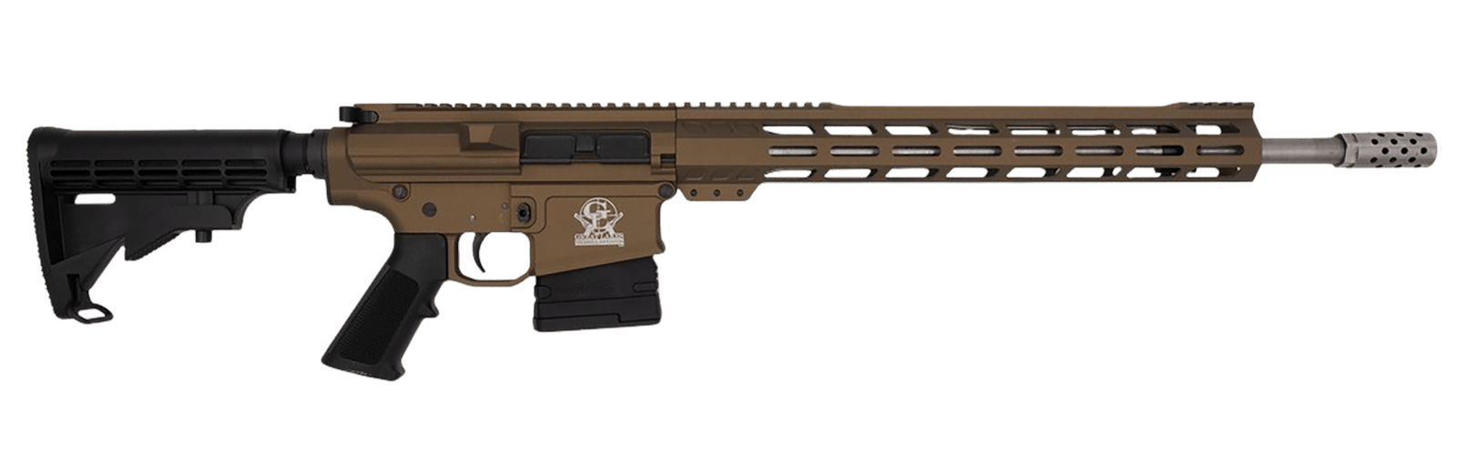 Great Lakes Firearms GL10308SSBRZ GLFA  308 Win 10+1 18" Stainless Threaded Barrel, Bronze Cerakote Picatinny Rail Aluminum Receiver, 6 Position Mil-Spec Black Synthetic Stock, Mil-spec Polymer Grip