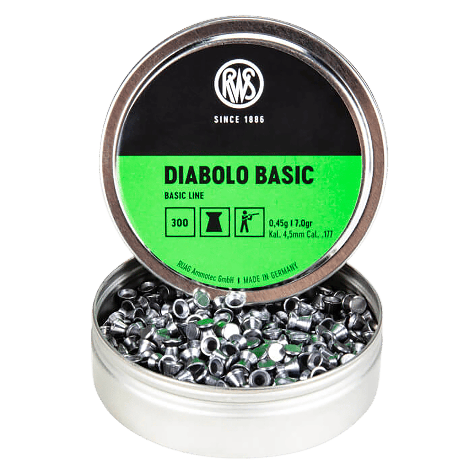 Umarex USA 2317398 Diabolo Basic Basic Line 177 300 CT