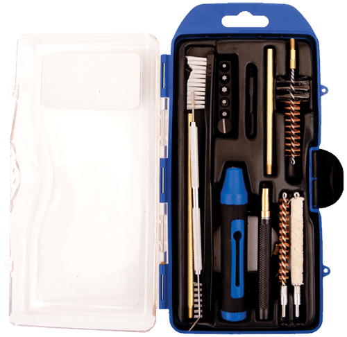 DAC GM223AR AR-15 Cleaning Kit Multi-Caliber Rifle/17 Pieces Black/Blue