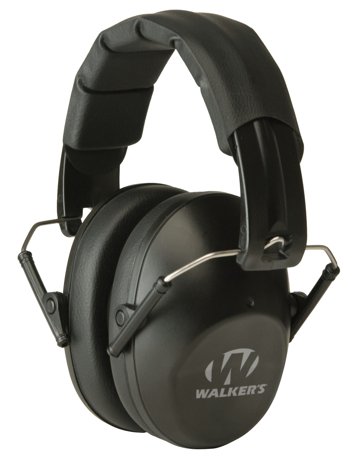 Walker's GWPFPM1 Pro Low Profile Folding Passive Muff 22 dB Over the Head Black Polymer