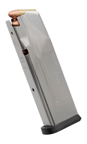Magpul MAG1487SST AMAG  15rd 9mm Fits Sig P365 Silver Stainless Steel