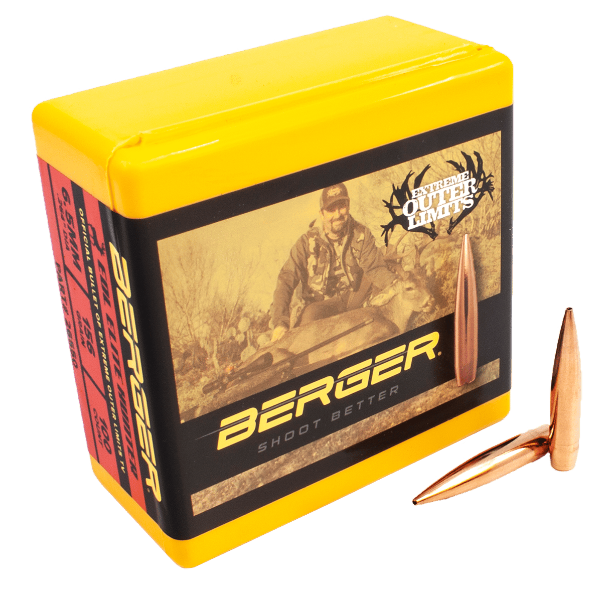 Berger Bullets 26550 Elite Hunter Outer Limits 6.5mm 156gr Boat Tail 100/Box