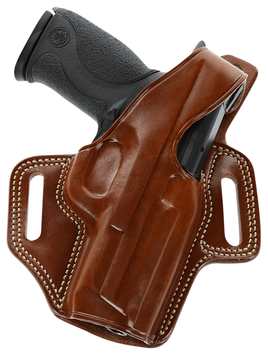 Galco FL652R Fletch  OWB Tan Leather Belt Slide Fits S&W M&P Shield Fits Ruger Max-9 Fits FN 503 Right Hand
