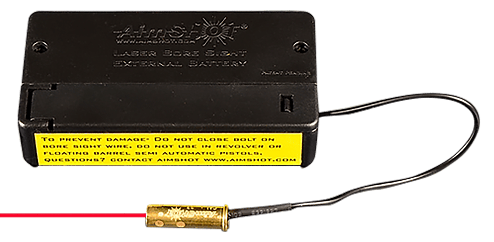 Aimshot BSB17 Laser Boresighter  with External Battery Box 17 HMR Brass