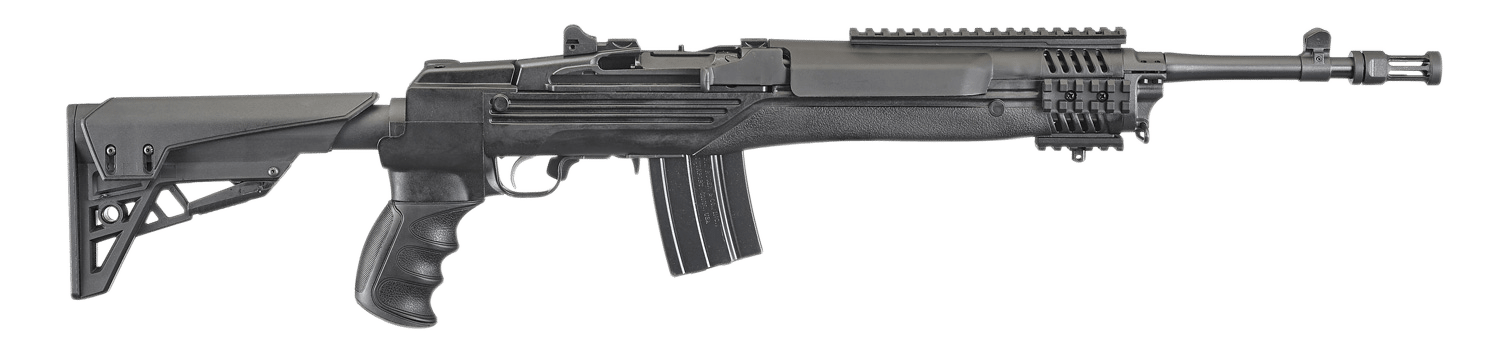 Ruger 5888 Mini-14 Tactical 5.56x45mm NATO 20+1 16.12"  Threaded Barrel w/Flash Suppressor, Blued Alloy Steel, ATI Strikeforce 6 Position Stock, Includes Picatinny Rail, 2 Magazines, Scope Rings
