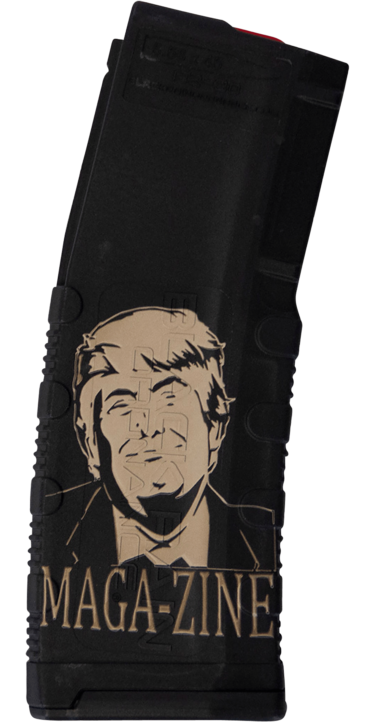 Black Rain Ordnance MAG30TRUMPMAGAZNE Magazine  30rd 223 Rem/5.56 NATO Trump MAGA-ZINE Engraving Fits AR-15 Black Polymer