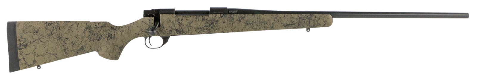 Howa HHS63703 M1500 HS Precision 7mm Rem Mag 3+1 24" Barrel, Black Metal Finish, Green Black Webbed Fixed HS Precision Stock