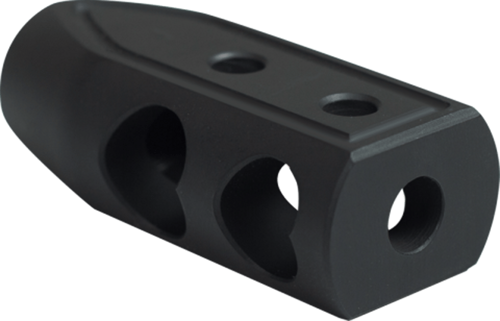 Timber Creek Outdoors 65HBBLC Heart Breaker Muzzle Brake Black Cerakote with 5/8"-24 tpi Threads for 6.5 Grendel AR-Platform