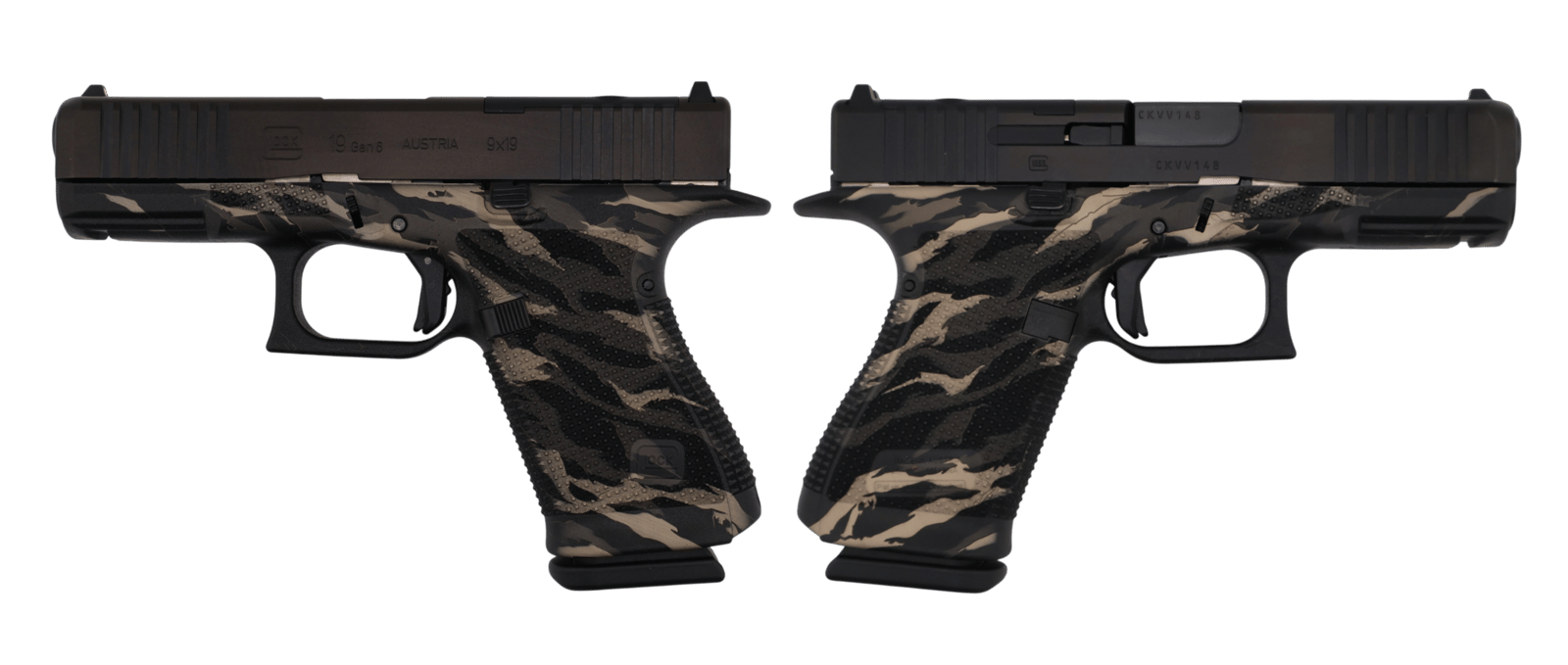 GLOCK 19 GEN6 ORS 9MM PISTOL TIGER STRIPE 4" FXD COMM 3-15RD MAGS