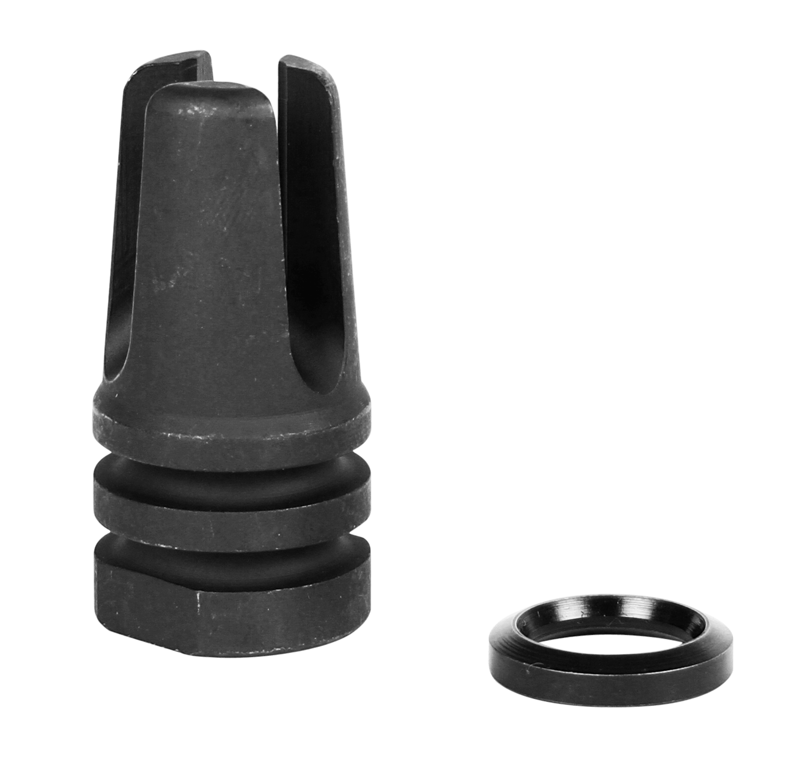LBE Unlimited ARFH3PNG Three Prong Flash Hider Black 1215 Steel with 1/2"-28 tpi Threads for 5.56x45mm NATO AR-15
