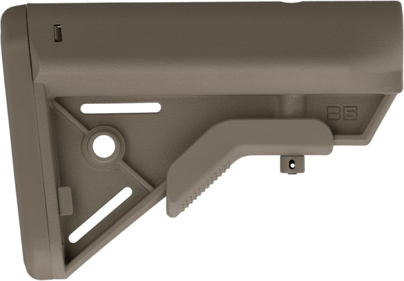 B5 Systems BRV1085 Bravo  Flat Dark Earth Synthetic for AR-Platform with Mil-Spec Receiver Extension (Tube Not Included)