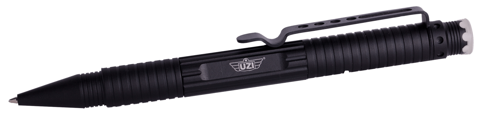 Uzi Accessories UZITACPEN1BK Defender Tactical Pen Black Aluminum 6.10"