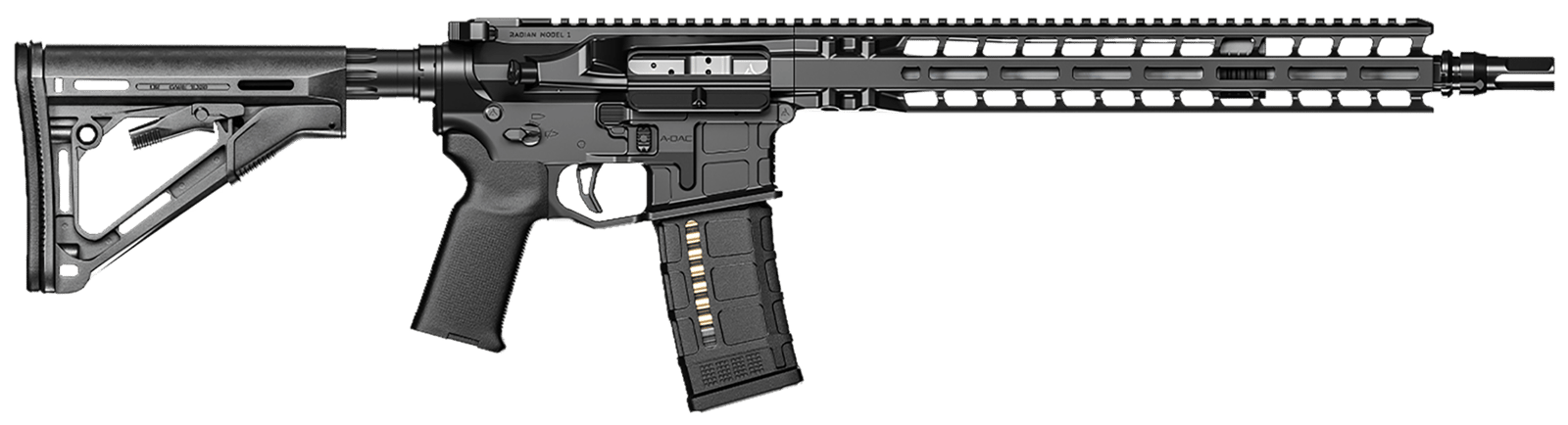 Radian Weapons R0037 Model 1 Carbine 223 Wylde 30+1 14.50" Pinned & Welded Barrel, Black, Billet Rec/M-Lok Handgaurd, Magpul Grip & CTR Stock, Dead Air Keymo Flash Hider, Ambi Controls, Vertex Trigger