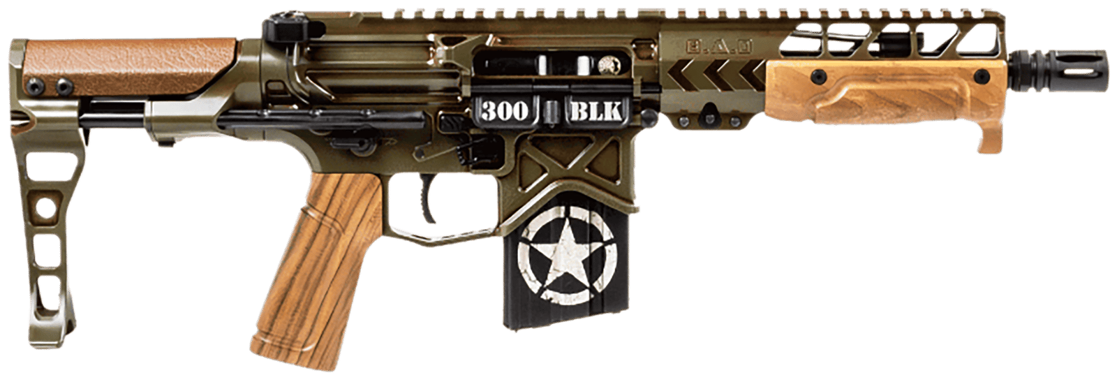 BATTLE TANKER300P TANKER 7.5" 300BLK PISTOL*BRACE*