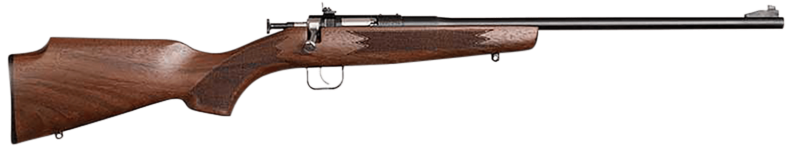 Crickett 00002 Deluxe The Original Youth Deluxe Single Shot 16.10" Blued Tapered Barrel, Blued Steel Receiver, Fixed American Walnut Stock, EZ Loader