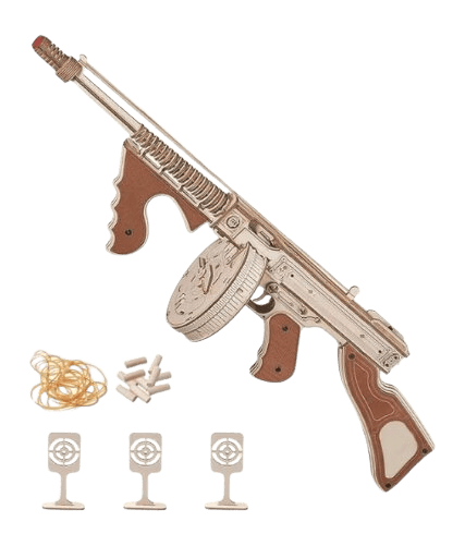 CAMP CBG-PZ-6     WOOD PUZZLE  TOMMY GUN