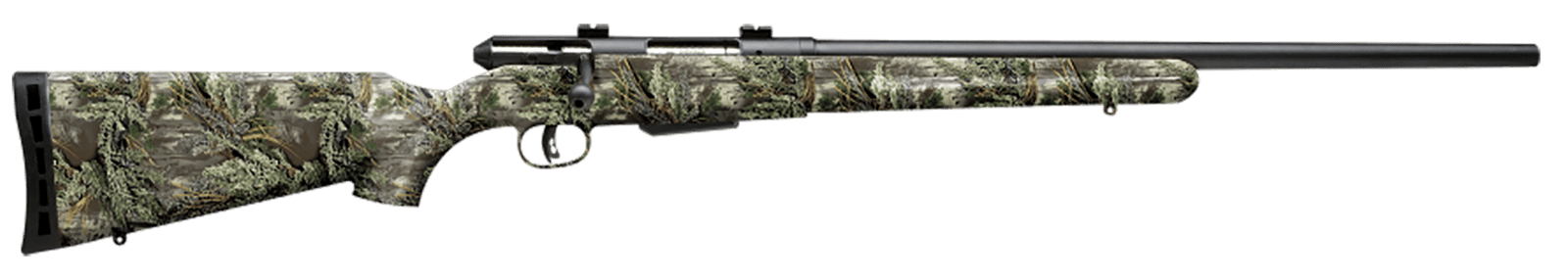 Savage Arms 19980 25 Walking Varminter Full Size 223 Rem 4+1 22" Matte Black Heavy Barrel, Matte Black Carbon Steel Receiver Drilled & Tapped, Realtree Max-1 Fixed Varmint Synthetic Stock, Right Hand