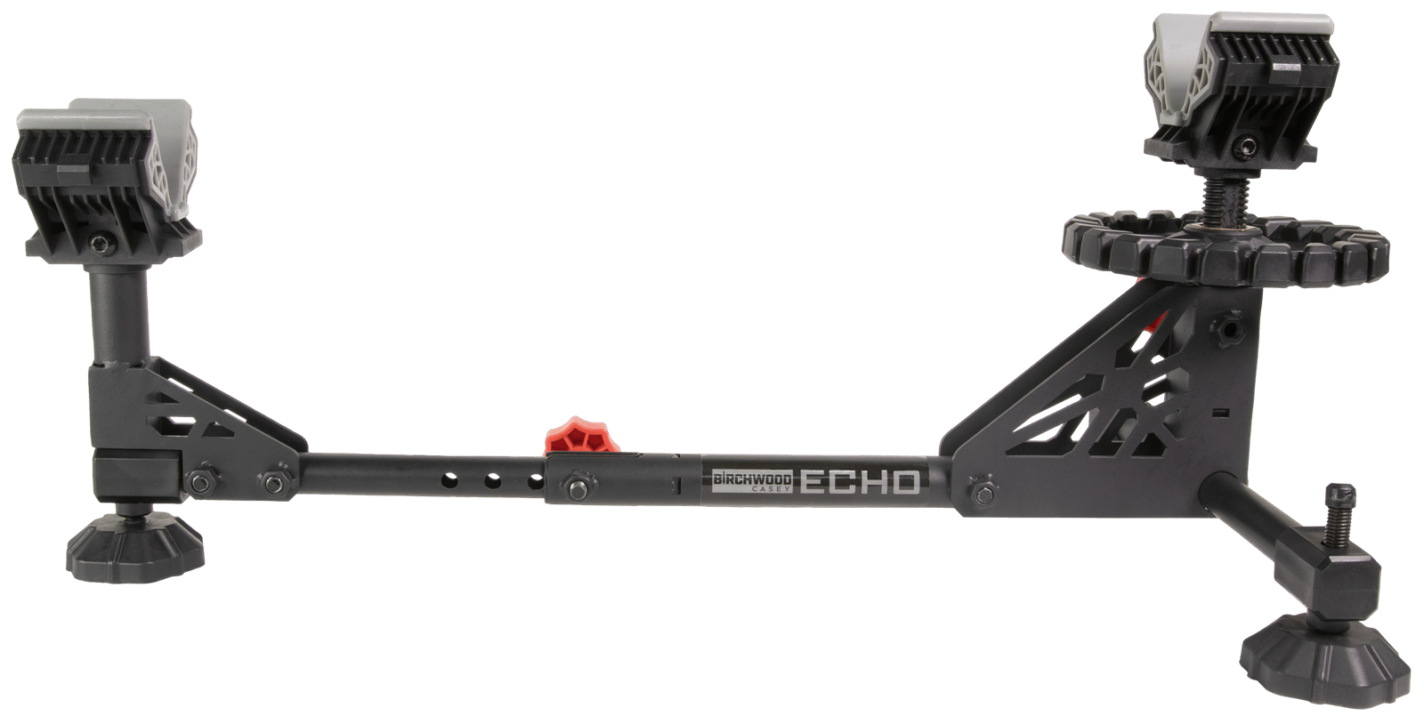 Birchwood Casey ESR Echo Shooting Rest Black Steel/Red Accents, Non-Slip Rubber Feet, Windage & Elevation Adjustments