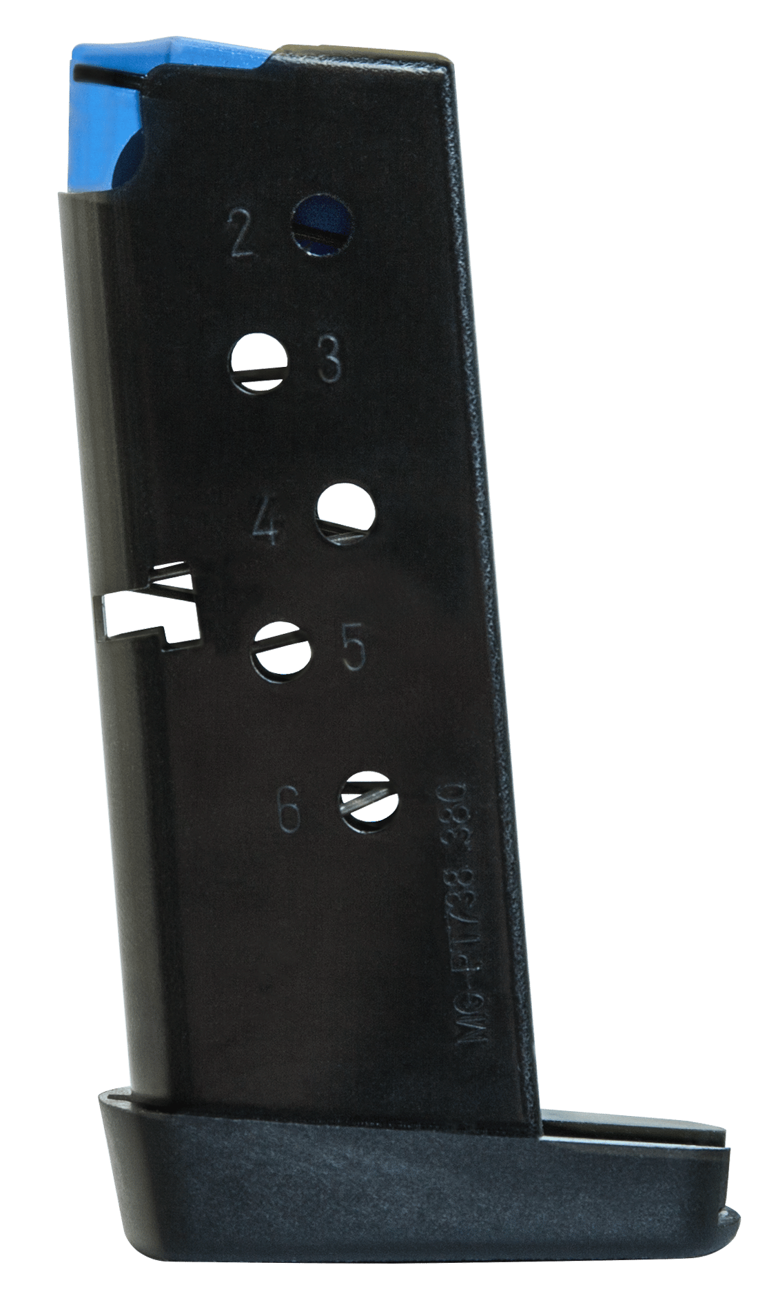 Mec-Gar MGPT7386B Taurus 6rd 380 ACP Fits Taurus PT738 TCP, Blued Carbon Steel