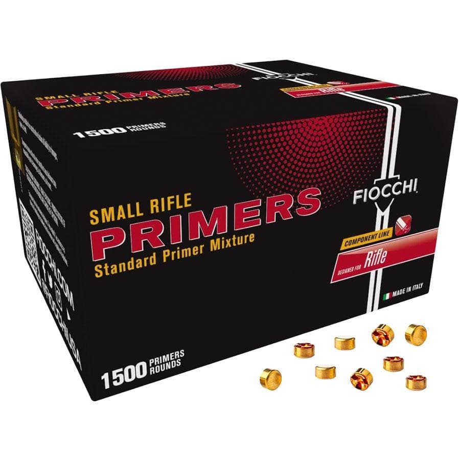 Fiocchi Small Rifle Primers - 1500/ct