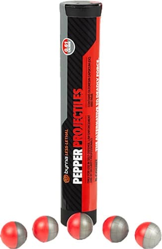 BYRNA PEPPER PROJECTILES 5-CT TUBE .61 CAL FITS CL LAUNCHER