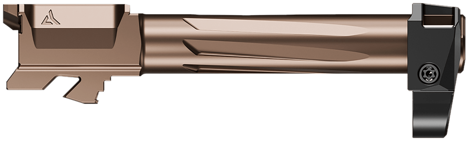 Radian Weapons R0845 Ramjet & Afterburner Combo 9mm Luger Compatible w/ Glock 48, Bronze Stainless Steel
