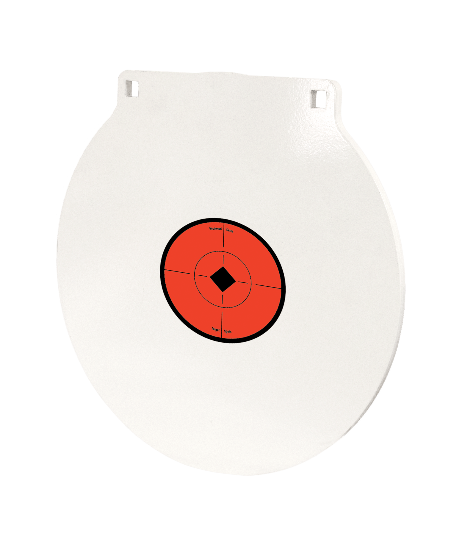 Birchwood Casey RND12 Round Steel Target Plate 12" Centerfire Rifle/Handgun Target Black/Red/White NM500 Steel Hanging