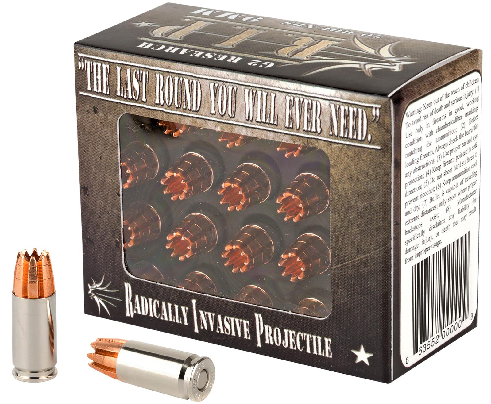 G2 Research G00000 R.I.P  9mmLuger 92gr Fracturing Hollow Point 20 Per Box/25 Case