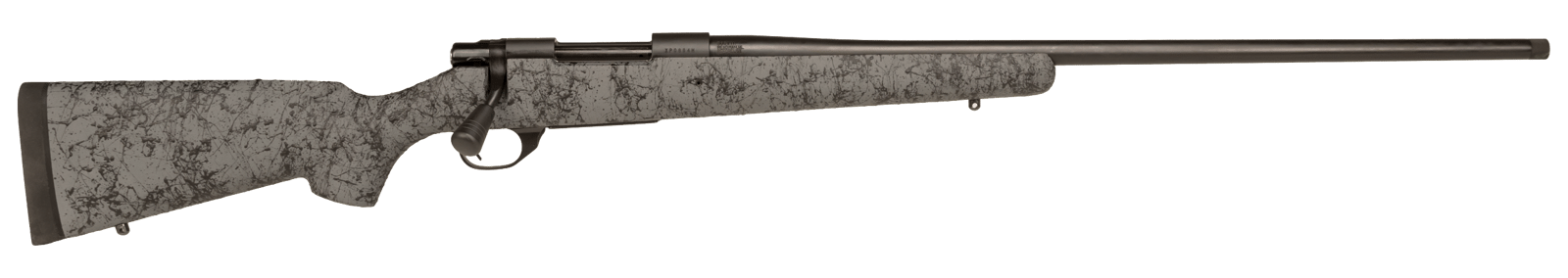 Howa HHS45531 M1500 HS Precision 6.5 PRC 3+1 24" Threaded Barrel, Black Steel Receiver, Gray w/Black Webbing HS Precision Synthetic Stock