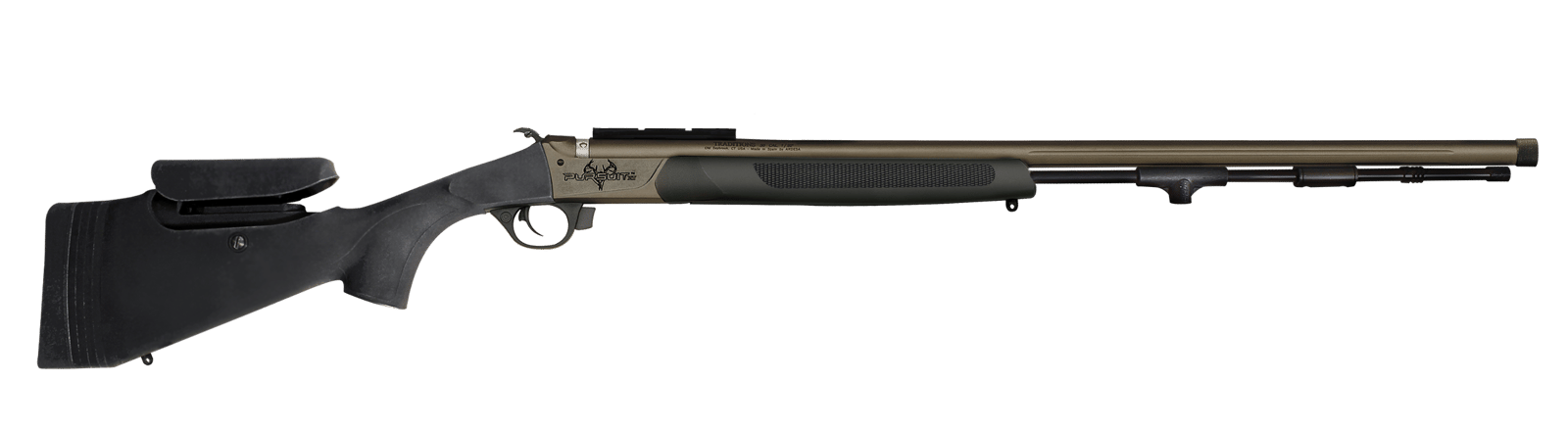 Traditions R74660450B Pursuit XT Pro 50 Cal Tungsten Cerakote 26" Fluted/Threaded w/VAPR Twist Barrel, Black Adj Cheek Piece & LOP Synthetic Stock