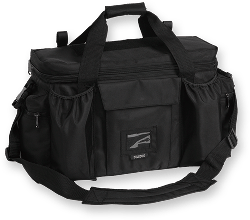 Bulldog BD920 Deluxe Police & Shooter XL Black Nylon w/ Removeable Dividers, Storage Pockets