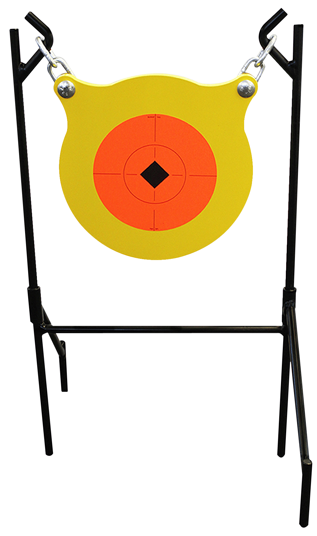 Birchwood Casey 47330 World of Targets Boomslang Pistol/Rifle Orange/Yellow AR500 Steel Gong Standing Includes Gong/Metal Stand