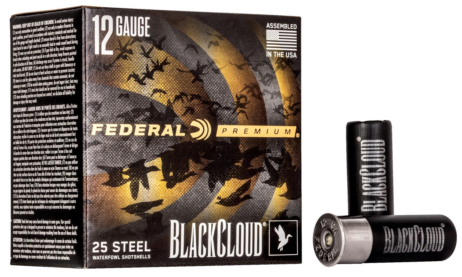 Federal PWBX1472 Black Cloud FS 12Gauge 2.75" 1 1/8oz 2Shot 25 Per Box/10 Case