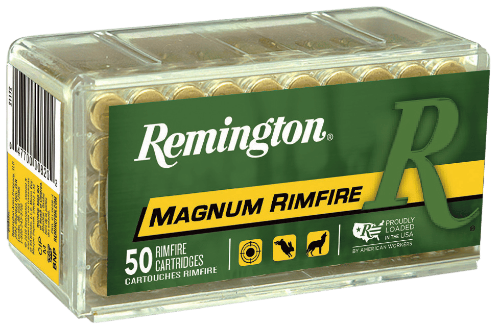 Remington Ammunition 21170 Magnum Rimfire  22WMR 40gr Jacketed Hollow Point 50 Per Box/40 Case