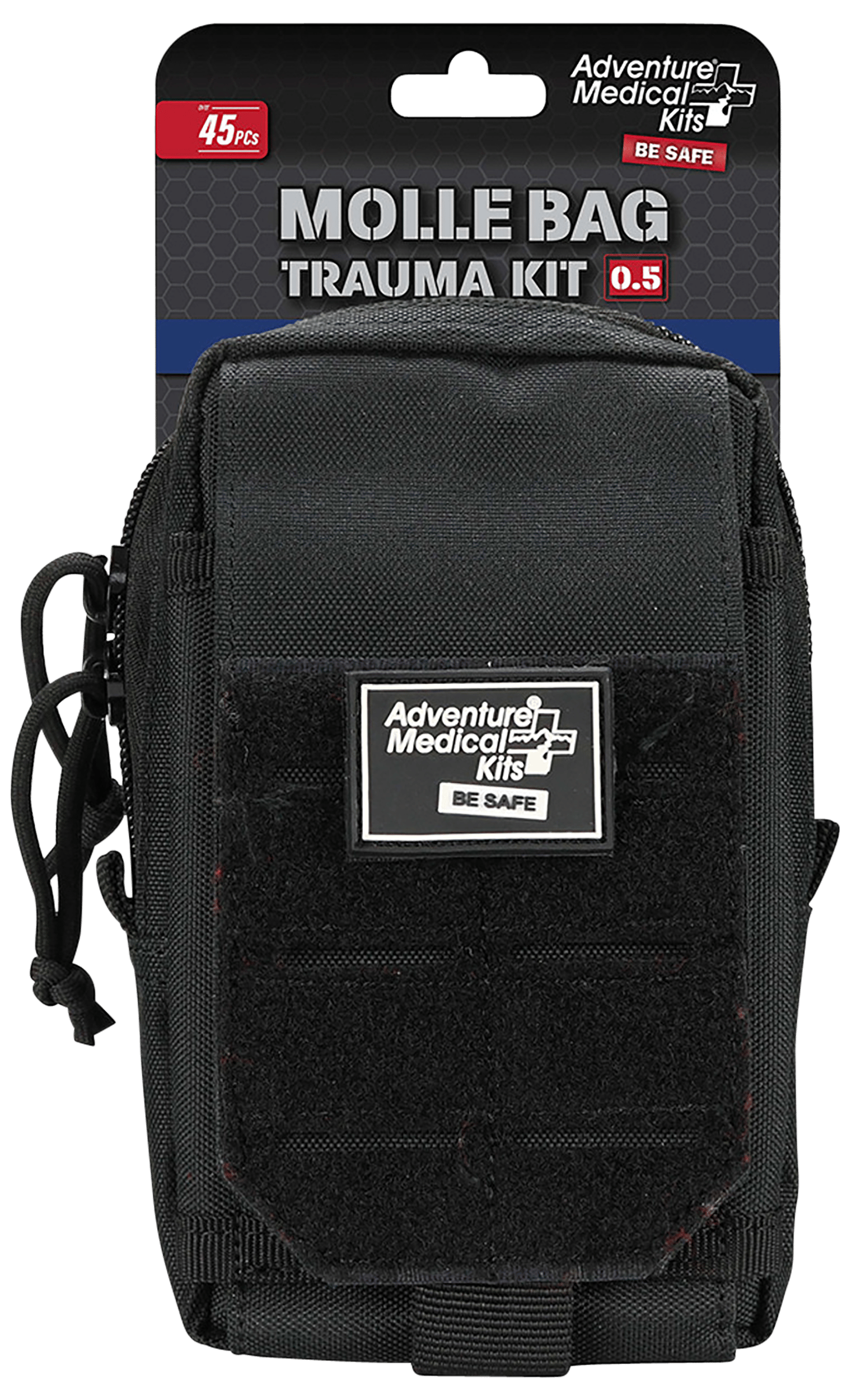 Adventure Medical Kits 20640301 MOLLE Bag Trauma Kit 0.5 Stop Bleeding Black