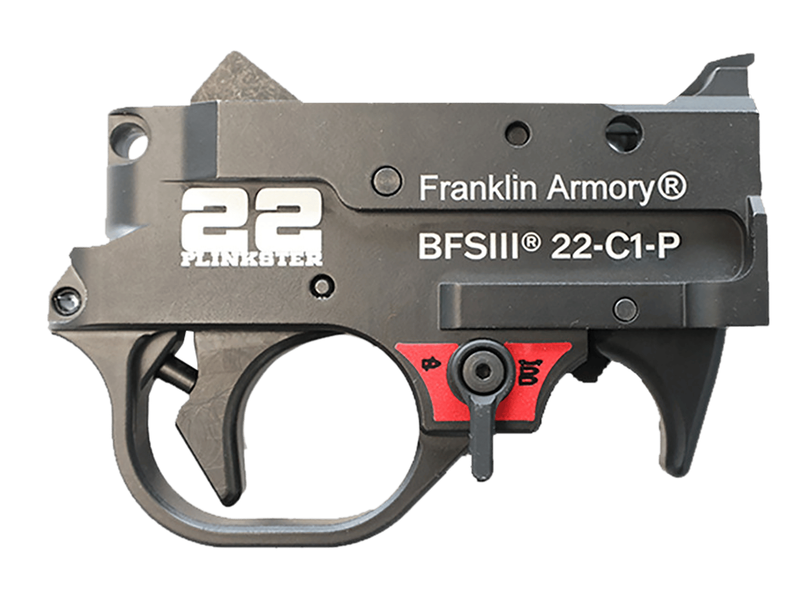 Franklin Armory 0250033BLK 22 Plinkster BFSIII Black Curved Trigger Drop-In Fits 10/22