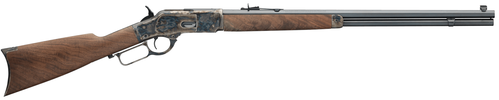 Winchester Guns 534217137 Model 1873 Sporter 38 Special, 357 Mag 14+1 Cap 24" Octagon Barrel Color Case Hardened Rec Satin Oiled Walnut Fixed Straight Grip Stock Right Hand (Full Size)