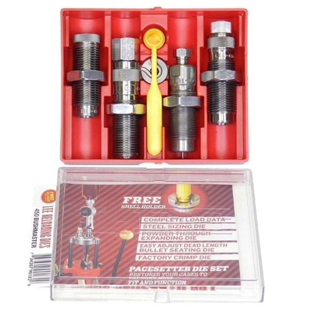 Lee 450 Bushmaster Micrometer Full Length Sizing 4-Die Set