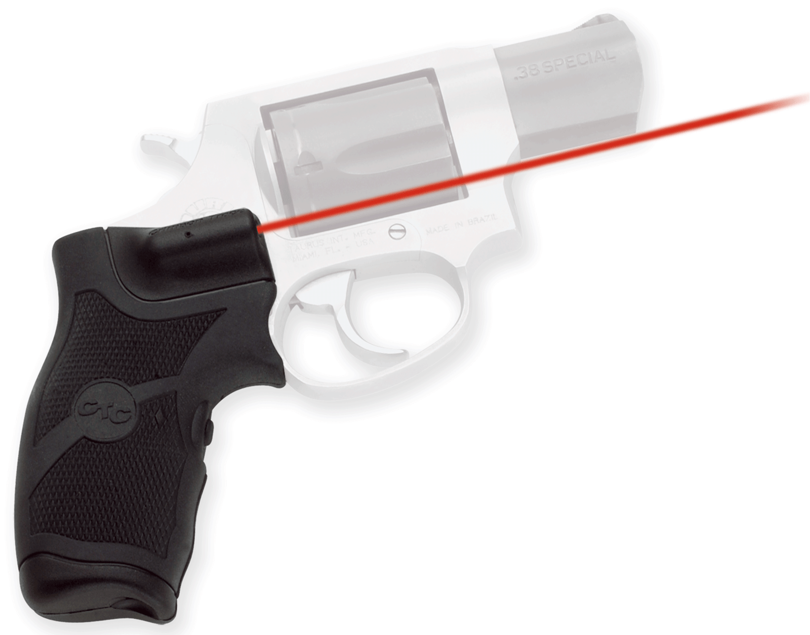 Crimson Trace 011810 Lasergrips  Fits Taurus Small Frame, Red Laser Black Polymer