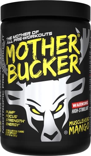 BUCKED UP PRE-WORKOUT MOTHER BUCKER MUSCLEHEAD MANGO 20 SRV