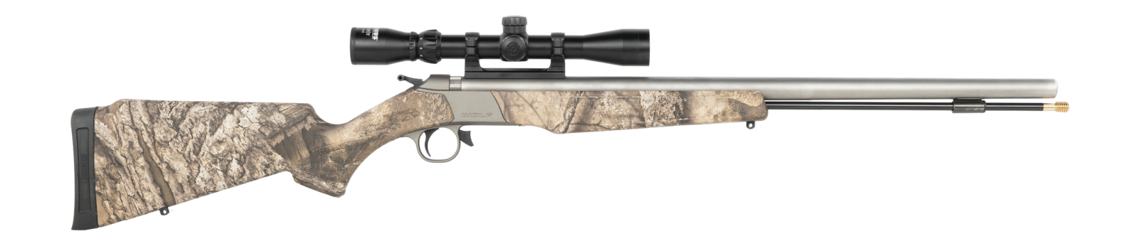 CVA PR2120SSCP Wolf Scope Package 50 Cal, Stainless Steel Barrel, Fixed Realtree APX Synthetic Stock