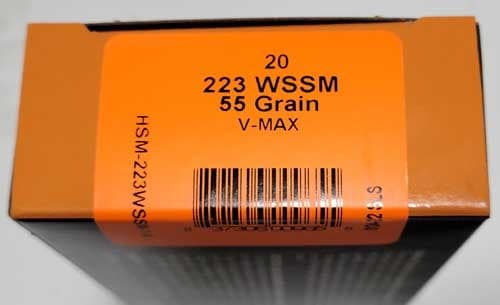 HSM 223 WSSM 55GR V-MAX 20RD 25BX/CS