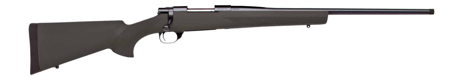 Howa HGR25CRB 1500 Hogue 25 Creedmoor 5+1 22" Matte Black Threaded Steel Barrel & Aluminum Drilled & Tapped Receiver, Black Hogue OverMolded Synthetic Stock, Right Hand