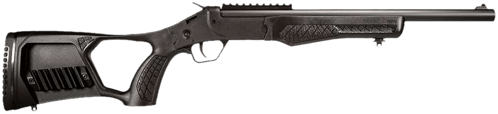 Rossi SSPS45-BKFS Survival  45 Colt (Long Colt)/410 Bore Single Shot 16" Black Oxide Alloy Steel Barrel, Black Picatinny Rail Polymer Receiver, Thumbhole w/Shell Holder Black Polymer Stock