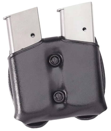 Galco CDM26B CDM Mag Carrier Double Black Leather Belt Loop Belts 1.50-1.75" Wide Compatible w/ Sig P220 Carry Ambidextrous Hand