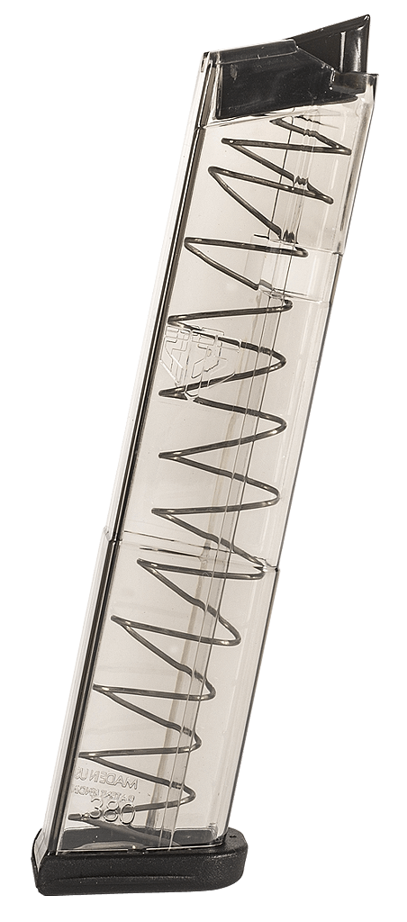 ETS Group GLK4212 Pistol Mags  12rd Extended 380 ACP Compatible w/ Glock 42 Clear Polymer
