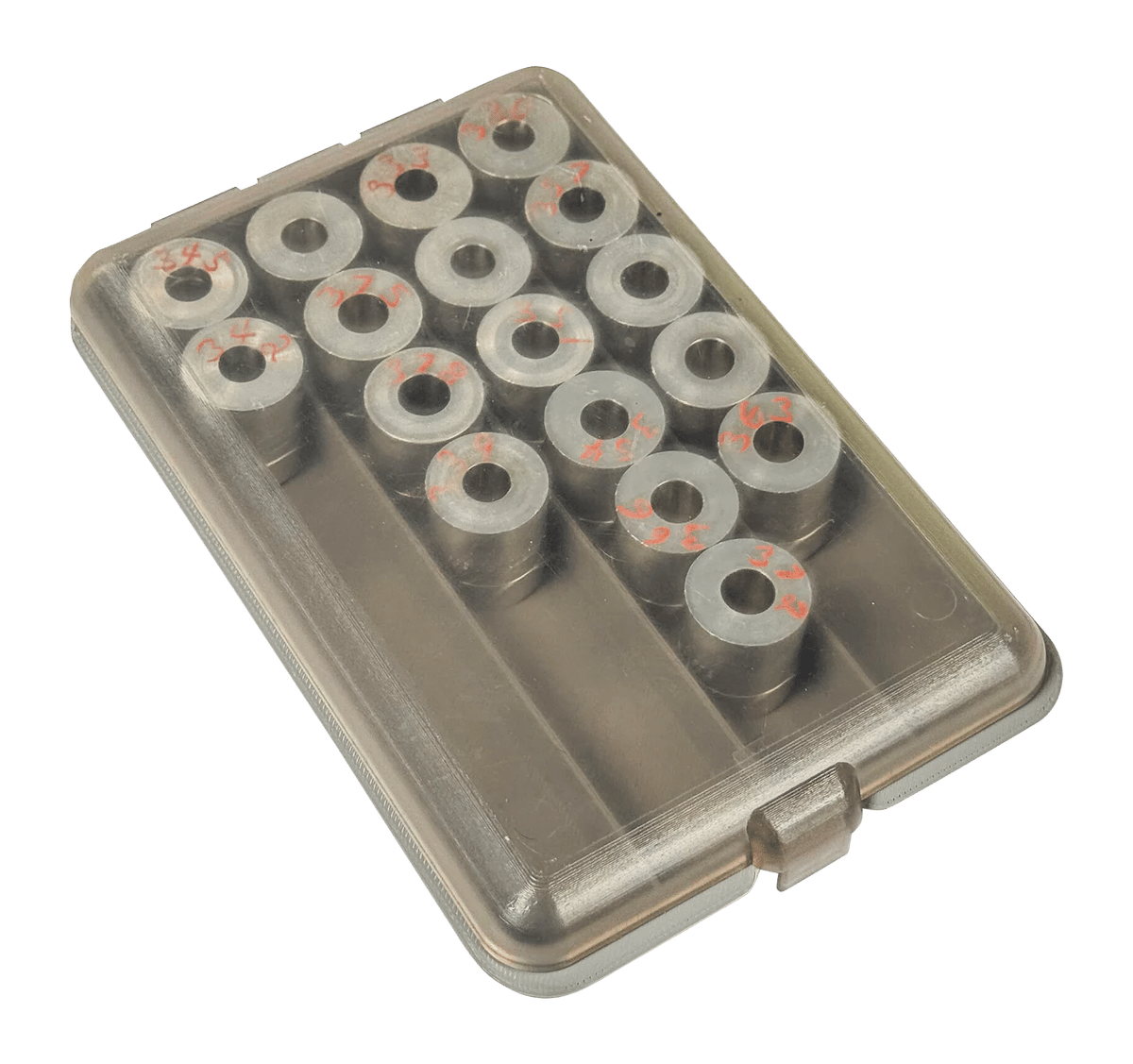 MTM PSBB     POWDER & SHOT BUSHING BOX  CLEAR