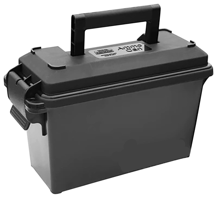 MTM Case-Gard AC30T40 Ammo Can Tall 30Cal Black Polypropylene