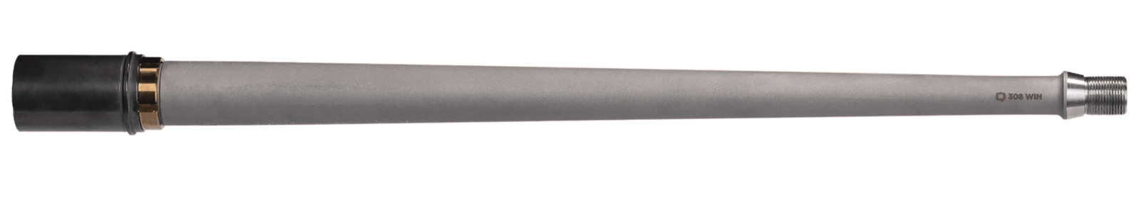 Q LLC BARREL-FIX-308-16 Fixed Barrel  308 Win 16" Light Profile Stainless Steel